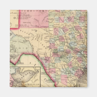 Imán Mapa de Texas por Mitchell