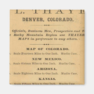 Imán Mapa de Thayer de Colorado