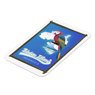 Imán Mapa de viaje de la isla de Bintan, Indonesia