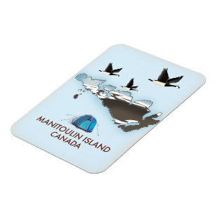 Imán Mapa de viajes de Bathurst Island Canada