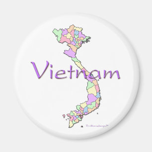 Imán Mapa de Vietnam