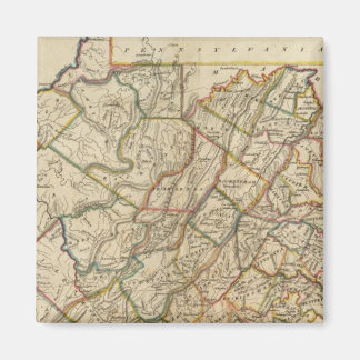 Imán Mapa de Virginia