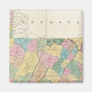 Imán Mapa de Virginia, Maryland y Delaware