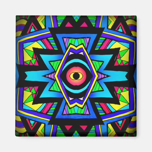 Imán Mapa de visión Magnate de arte (Frente)