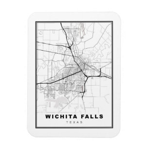 Imán Mapa de Wichita Falls