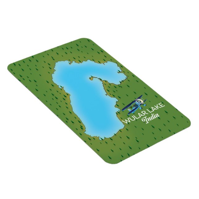 Imán Mapa de Wular Lake India (Lado Derecho)