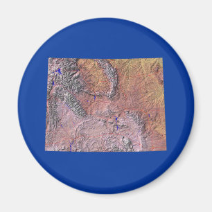 Imán Mapa de Wyoming