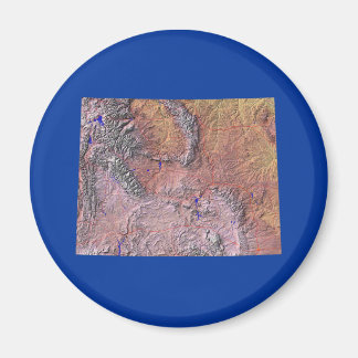 Imán Mapa de Wyoming