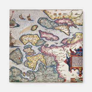 Imán Mapa de Zelanda, c.1560