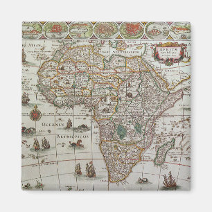 Imán Mapa del Antiguo Mundo de África, c. 1635