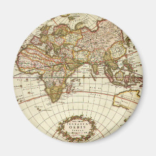 Imán Mapa del Antiguo Mundo de Frederick de Wit, c. 168