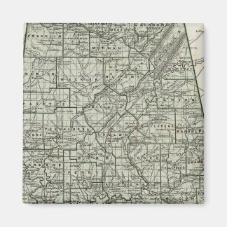 Imán Mapa del Atlas de Alabama