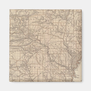 Imán Mapa del Atlas de Arkansas