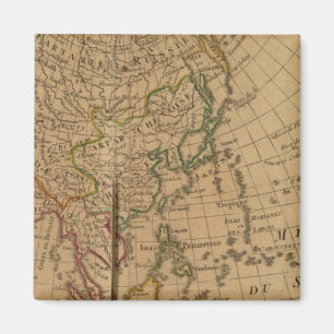 Imán Mapa del Atlas de Asia