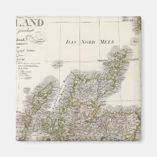Imán Mapa del Atlas de Escocia