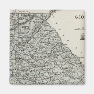 Imán Mapa del Atlas de Georgia