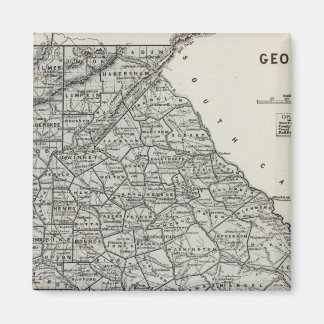 Imán Mapa del Atlas de Georgia