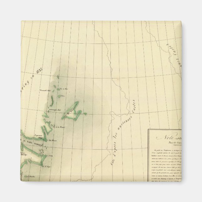 Imán Mapa del Atlas de Groenlandia (Frente)