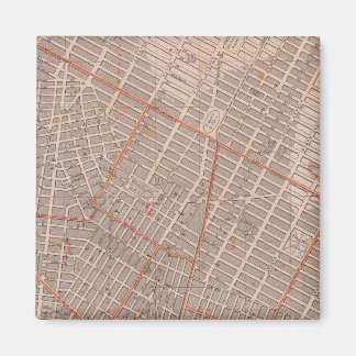 Imán Mapa del Atlas de la ciudad de NY