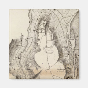 Imán Mapa del Atlas de la meseta de St Pierre