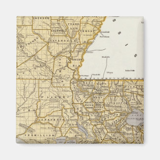 Imán Mapa del Atlas de Louisiana