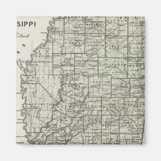 Imán Mapa del Atlas de Misisipi