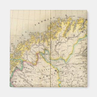 Imán Mapa del Atlas de Suecia y Noruega