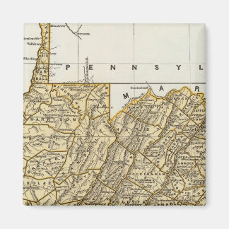 Imán Mapa del Atlas de Virginia