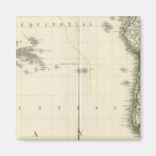 Imán Mapa del Atlas del Océano Pacífico