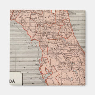 Imán Mapa del Atlas Florida