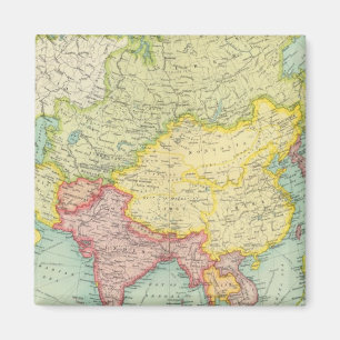 Imán Mapa del atlas político de Asia