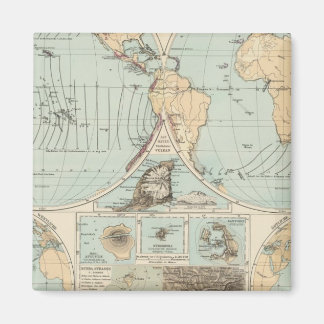 Imán Mapa del Atlas Thatigkeit des Erdinnern