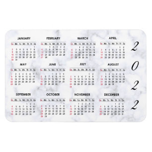 Imán Mapa del calendario de mármol de personalizado 20