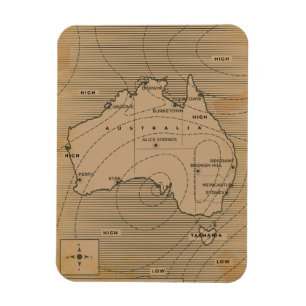 Imán Mapa del clima de Australia