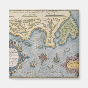 Imán Mapa del comercio del holandés del mar Báltico