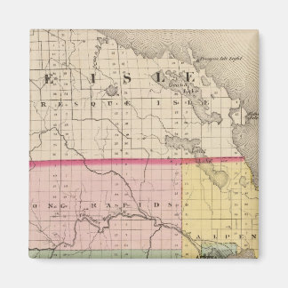Imán Mapa del condado de Alpena, Michigan