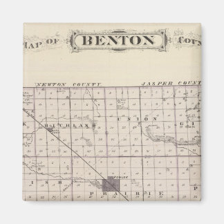Imán Mapa del condado de Benton