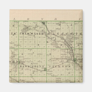 Imán Mapa del condado de Butler, estado de Iowa