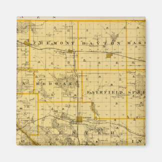 Imán Mapa del condado de Cedar, estado de Iowa