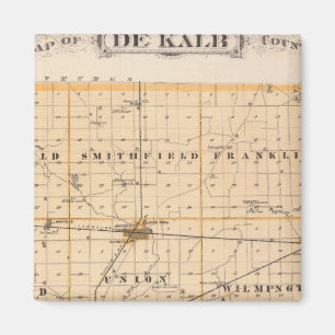 Imán Mapa del condado de De Kalb