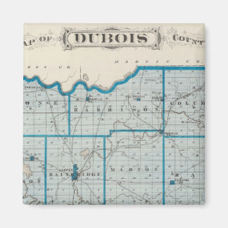Imán Mapa del condado de Dubois