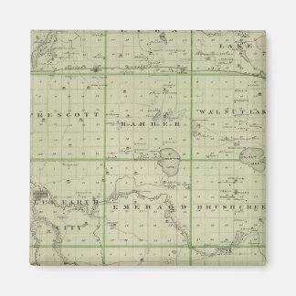 Imán Mapa del condado de Faribault, Minnesota