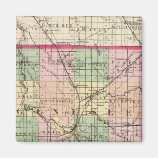 Imán Mapa del condado de Genesee, Michigan