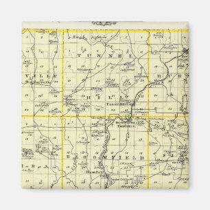 Imán Mapa del condado de Johnson y Viena