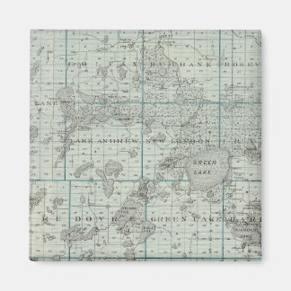 Imán Mapa del condado de Kandiyohi, Minnesota