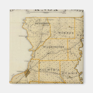 Imán Mapa del condado de Knox