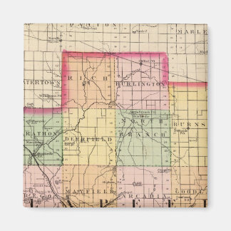 Imán Mapa del condado de Lapeer, Michigan