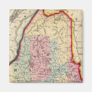 Imán Mapa Del Condado De Maine
