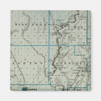 Imán Mapa del condado de Monona, estado de Iowa 2