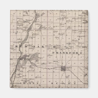 Imán Mapa del condado de Montgomery, estado de Iowa